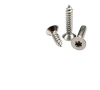 Tornillo autorroscante for madera de acero inoxidable 304 A2, de cabeza avellanada plana, Torx de seis lóbulos, antirrobo y de seguridad, M2, M2.3, M2.6, M3, M4, M5, M6(5mm,50pcs M2.6)