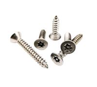 Tornillo autorroscante for madera de acero inoxidable 304, de cabeza avellanada plana, Torx de seis lóbulos, a prueba de manipulaciones, de seguridad, M2, M2.3, M2.6, M3, M4, M5