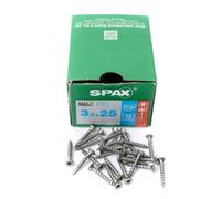 Tornillo avellanado SPAX acero inoxidable A2 rosca completa 3,5x25