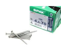 Spax International Tornillo universal T-STAR plus 0/1050/1 4,5 x 70 mm 4CUT rosca parcial zincado