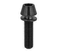 Tornillo bicicleta titanio,ligero resistente con arandela,Tornillo hexagonal M5x18,aleación negro para ciclistas carretera montaña reparación rápida