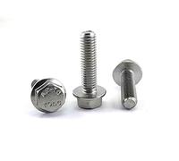 Tornillo Cabeza Hexagonal con Arandela Estampada Acero Inox A2 DIN 6921 (M6x12) x100