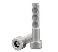 Tornillo cilíndrico con hexágono interior según la norma DIN 912/ISO 4762, rosca parcial, acero inoxidable A2, V2A, tornillo de culata cilíndrica (M6 x 80 mm, 10 unidades)