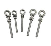 tornillo con argolla 5 pernos de ojo de elevación de hombro largo con tuerca de acero inoxidable 316 M6 M8 M10(M6X60)