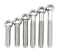 Tornillo Con Argolla Perno de enlace anillo M5 M6 M8 304 Tornillo ojo pez acero inoxidable con orificio deslizante articulado nudo(M5x60mm 5pcs)
