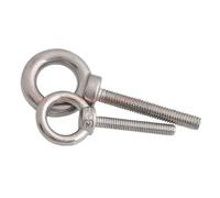 Tornillo Con Argolla Perno de ojo acero 304 M3 M4 M5 M6 M8 M10 M12 M14 M16 M20 elevación marina Anillo tornillo Orificio bucle for cable cuerda(15mm,M6(1pc))