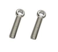 Tornillo Con Argolla Perno de ojo anclaje articulado elevación oscilante acero inoxidable 304 con orificio for tornillo 25 mm, 30, 40, 50, 100 a 150 largo, M8, M10(2Pieces 130mm,M10)