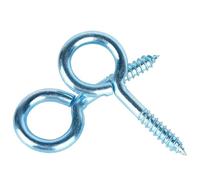 Tornillo Con Argolla Tornillos de gancho luz extremo cerrado chapados en cobre y zinc azul 0# a 14# Ganchos anillo O Gancho ojo oveja autorroscantes Pernos(Blue Zinc,No.10-5pcs)