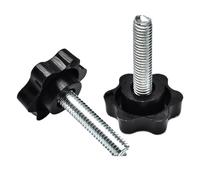 Tornillo con cabeza en forma de flor, Perillas de manija con tornillo pulgar en forma flor, tamaños múltiples, 45 piezas(50mm,M8(Head 32mm)3pcs)
