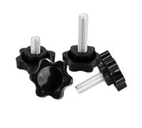 Tornillo con cabeza en forma de flor, Tornillo de estrella en forma flor, perilla mano, mango pulgar, tornillos máquina, M4-M12, 1-10 Uds(70mm (1pcs),M12 (head 48mm))