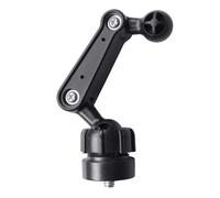 Tornillo de 1/4 pulgadas a conector de cabeza esférica de 17 mm, accesorio de trípode, adecuado para teléfonos, tabletas, accesorios de fotografía, soporte de tableta, rótula