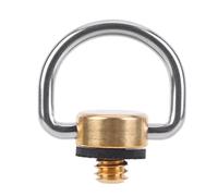 Tornillo de 1/4 pulgadas con anillos en D para cámara, montaje en placa de liberación rápida, trípodes, monopié, fotografía fotográfica, adaptador fijo para tornillos de cámara DSLR