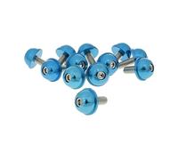 Tornillo de 12 Unidades de Aluminio Tapa Azul - M5 x 13