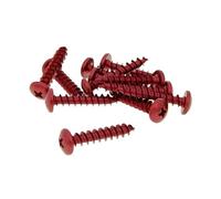 Tornillo de 12 Unidades Verkleidung Rojo - 6 x 30