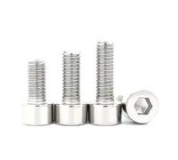 Tornillo de acero inoxidable M2-M8 con cabeza hueca hexagonal, perno Allen, 10 piezas, M4 x 20 mm(M4x22mm)