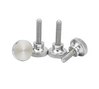 Tornillo de acero inoxidable, tornillos moleteados, 1/5 M2 M2.5 M3 M4 M5 M6 M8 M10 DIN464 GB834 304 Tornillo moleteado de acero inoxidable con apriete manual for cerradura de vidrio de muro cortina