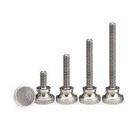 Tornillo de acero inoxidable, tornillos moleteados, tornillo de bloqueo de vidrio for muro cortina de acero inoxidable 304, tornillo de ajuste de cabeza alta con escalón moleteado manual GB834