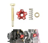 Tornillo de ajuste de ralentí rojo con junta tórica y resorte para carburador Pwk 21 mm 24 mm 26 mm 28 mm 30 mm 32 mm 34 mm mezcla combustible motocicleta ajuste pieza de repuesto accesorios