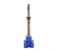 Tornillo de ajuste del acelerador de motocicleta todoterreno, diseño ergonómico para control de velocidad de ralentí del combustible, accesorio de aluminio procesado CNC (azul)