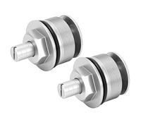 Tornillo de Amortiguador Delantero, Tapa de Horquilla de Precarga Resistente Instalación Fácil Metal de Alta Resistencia para Motocicleta (Plata)
