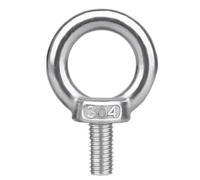 Tornillo De Anillo De ElevacióN 1 Uds tornillos de ojo acero inoxidable 304 M3 M4 M5 M6 M8 M10 M12 M14 M16 M18 M20 M24 pernos elevación marinos longitud: 9mm-100mm(9mm,M3-1PCS)