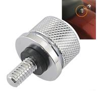 Tornillo de asiento cromado plateado 1/4-20 rosca para Softail para Dyna Chrome