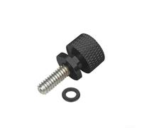 Tornillo de asiento de cabeza moleteada de 6 mm con arandela roja (negro)