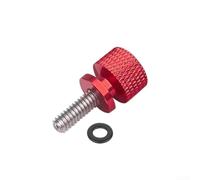 Tornillo de asiento de cabeza moleteada de 6 mm con arandela roja (rojo)