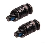 Tornillo de asiento de freno de disco M6 x 24 mm para scooter y bicicleta de montaña, pinzas de freno de acero de alto carbono, juego de 2 para mantenimiento de bicicletas
