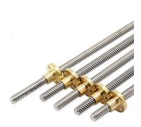 Tornillo de avance T12 for impresora 3D de acero inoxidable, rosca de 12 mm, avance de 2 mm, 4 mm, 8 mm, 10 mm, 12 mm, 14 mm, longitud de 100 mm a 1000 mm con tuerca de latón Para impresoras 3D(Pitch