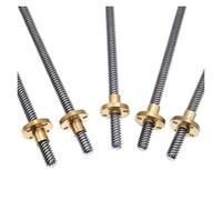 Tornillo de Avance T8 150 mm Guía Lineal Piezas de impresoras 3D Paso helicoidal 2 mm 4 mm 8 mm 10 mm 12 mm Tornillos trapezoidales con Tuerca(Helical Pitch 8mm)
