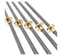 Tornillo de Avance T8 550 mm Guía Lineal Piezas de impresoras 3D Paso helicoidal 2 mm 4 mm 8 mm 10 mm 12 mm Tornillos trapezoidales con Tuerca(Helical Pitch 1mm)