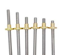 Tornillo De Avance T8 For Impresora 3D CNC, Rosca De 8 Mm, Avance De 1 Mm De Longitud, Varilla Trapezoidal De 100-1000 Mm Con Tuerca De Latón, 1 Unidad ( Color : Pitch 2mm Lead 4mm , Size : 1000mm )