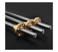 Tornillo de avance T8 OD 8 mm Plomo 4 mm/2 mm/8 mm Paso 2 mm Longitud 200 mm 250 mm 300 mm 350 mm 400 mm 450 mm 500 mm con tuerca for piezas Reprap 3D, 1 pieza