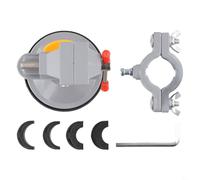 Tornillo de banco ajustable de 0 a 30 mm con rotación de 360° para carpintería, manualidades y talleres, mini abrazadera de aleación de aluminio con base de ventosa