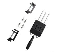 Tornillo de banco ajustable para carpintería - Abrazadera de mesa de aleación de aluminio resistente con rango de sujeción de 0-120 mm, ancho de mandíbula de 85 mm, diseño de ranura en V