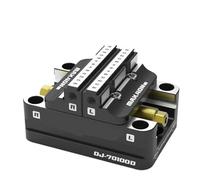 Tornillo de banco CNC autocentrante de acero, accesorio de cuatro o cinco ejes con placa de puente de bloque L de cuatro ejes de cambio rápido de punto cero, 1 Uds.(DJ-70100H-R)