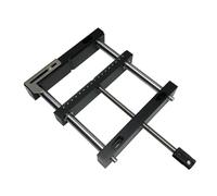 Tornillo De Banco Con Pinzas Planas Mandíbula Paralela Aluminio 200x412 Mm | Plata, Color Negro, Fijación, Liso, QGG, Herramientas CNC
