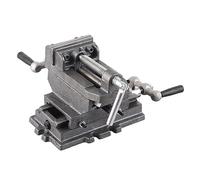 Tornillo de banco de 3 pulgadas, herramienta de abrazadera de mesa plana cruzada resistente para fresadoras y equipos de perforación, construcción de hierro fundido con 45