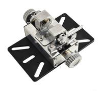 Tornillo de banco de aleación de aluminio con soporte de bola ajustable de 4 mm a 35 mm para hacer joyas y proyectos de pasatiempos, compatible con taladros de banco