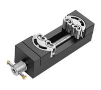 Tornillo de banco de aluminio de ajuste automático de grado aeronáutico con agarre antideslizante, abrazadera de metal de fácil agarre para mayor precisión, trabajo artesanal, tornillo de banco de