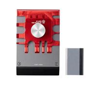 Tornillo de banco de chapa de grabado que incluye herramienta de doblado de acero inoxidable para tareas de sujeción y flexión precisas en proyectos de modelado a escala