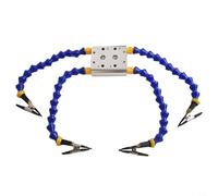 Tornillo de banco de diseño compacto con fácil montaje y reconfiguración para tareas de soldadura, ajuste y sujeción (4 brazos)