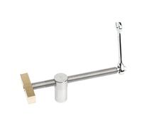 Tornillo de banco de escritorio con clip de tornillo de banco fijo y bloqueo, 19 mm, 20 mm de diámetro, agujero de mesa para carpintería, perforación, corte, espiga