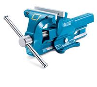 HEUER Tornillo de banco 4661836 – mordazas reversibles e intercambiables, dentadas y lisas