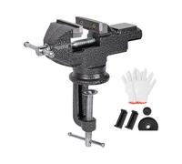 Tornillo de banco de rotación de 360 grados, mesa de carpintería, herramienta doméstica de acero fundido, negro, multifunción, mesa de trabajo, amoladora, sujeción de bancos de carpintería