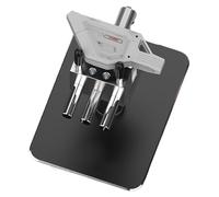 Tornillo de banco de trabajo, abrazadera de taladro portátil resistente, diseño compacto ajustable 2 en 1, herramienta de montaje rápido, ideal para carpintería, mecánica, manualidades, bancos de