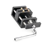 Tornillo de banco de trabajo de aleación de aluminio ligero con amplia estabilidad de agarre para centrado profesional de carpintería