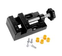 Tornillo de banco en miniatura de aleación de aluminio para manualidades y reparación de relojes con base ajustable en miniatura genéricas abrazaderas planas