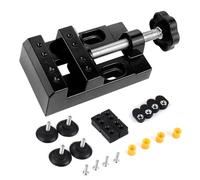 Tornillo de banco en miniatura de aleación de aluminio para manualidades y reparación de relojes con base ajustable en miniatura genéricas abrazaderas planas